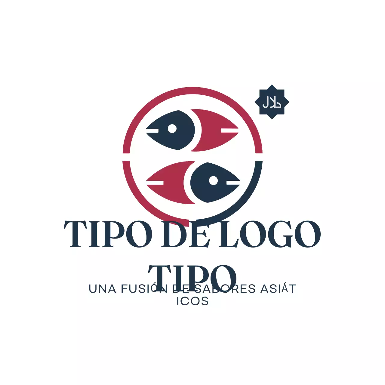 diseño de logotipo moderno en rojo