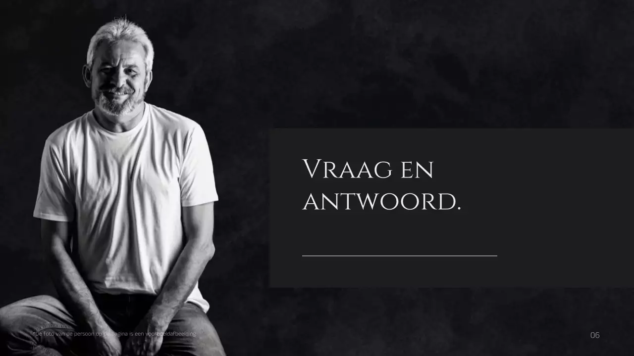 Zwarte minimalistische profielindeling