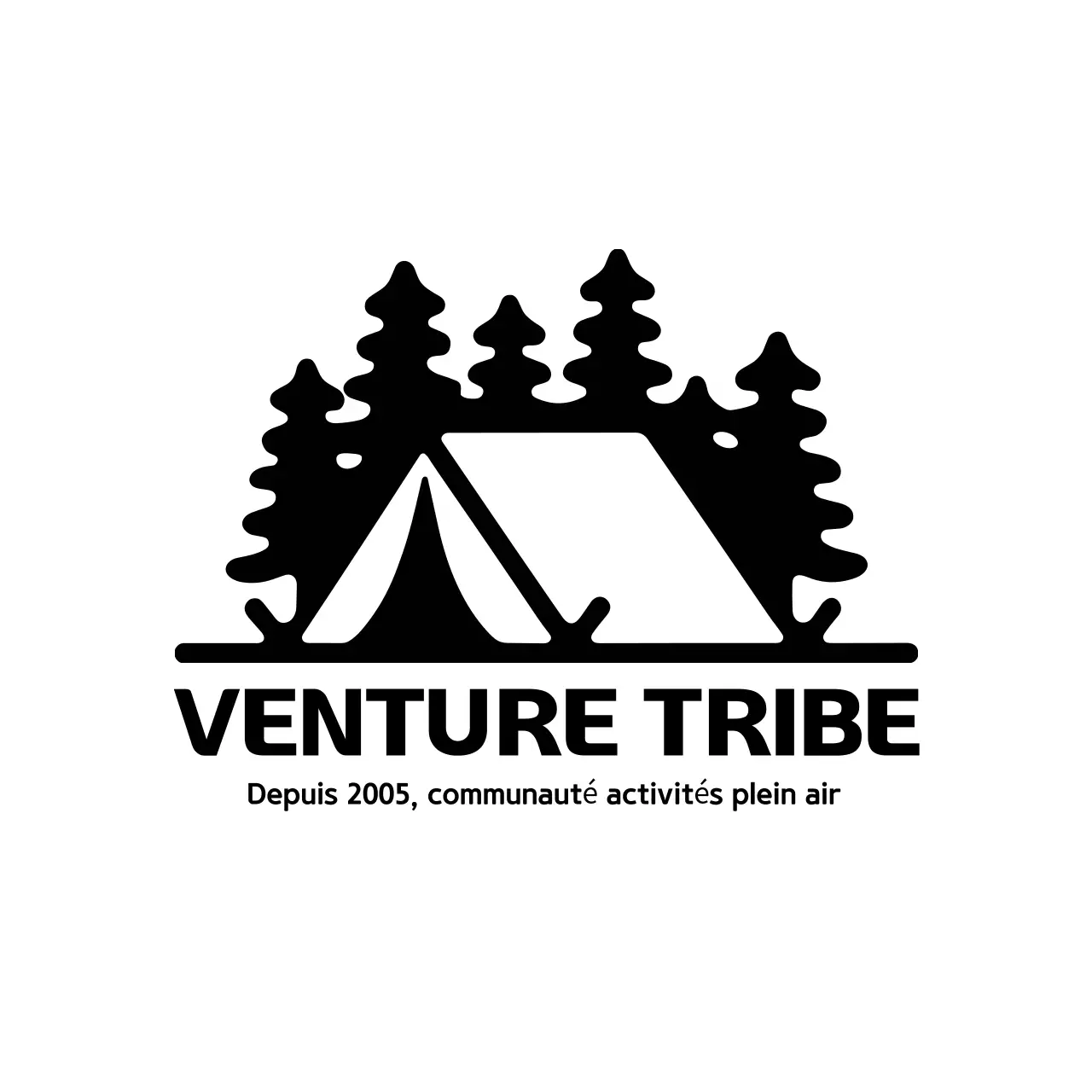 noir blanc logo communauté extérieure style moderne