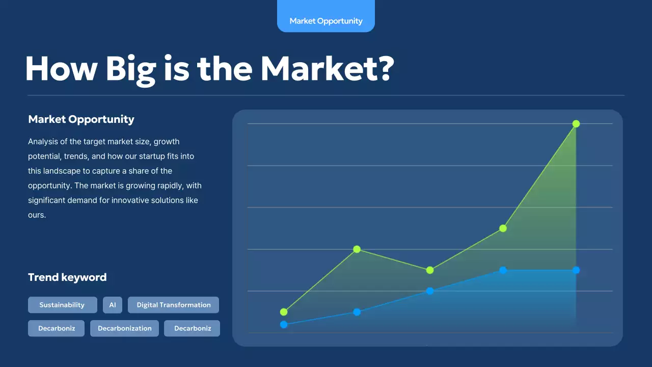 블루 모던 스타트업 피치 프레젠테이션