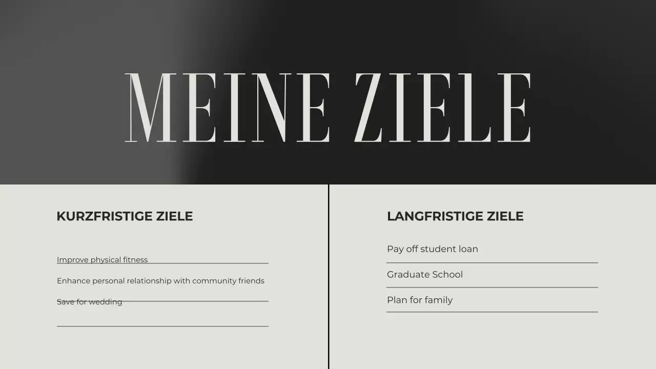 graue ästhetische klassische einführung portfolio präsentation