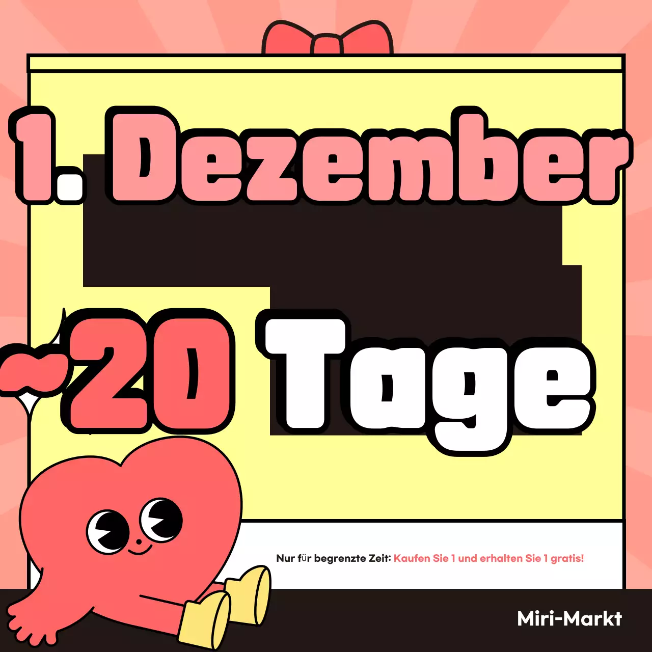 Orange Niedliche Werbeveranstaltung