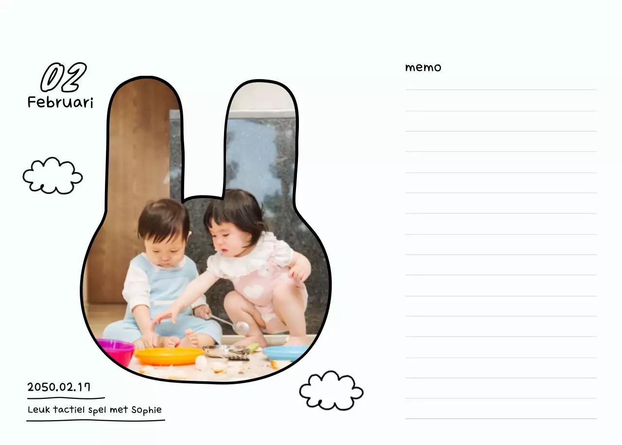 Witte en mooie nieuwjaarsagenda