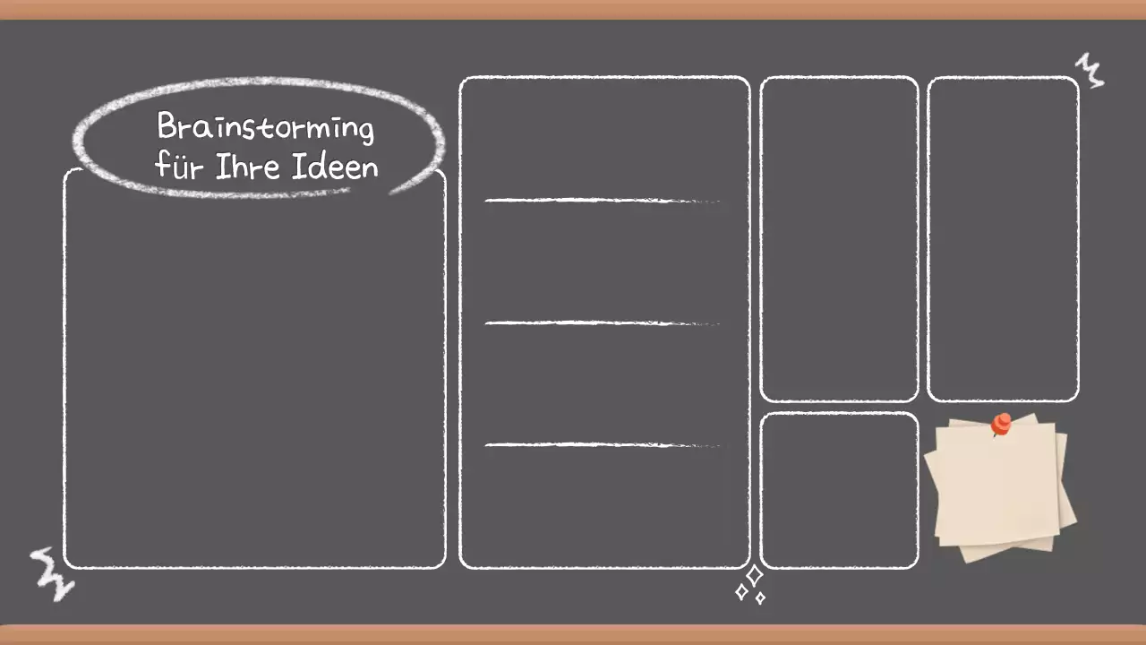 Grey Vintage Brainstorming Präsentation