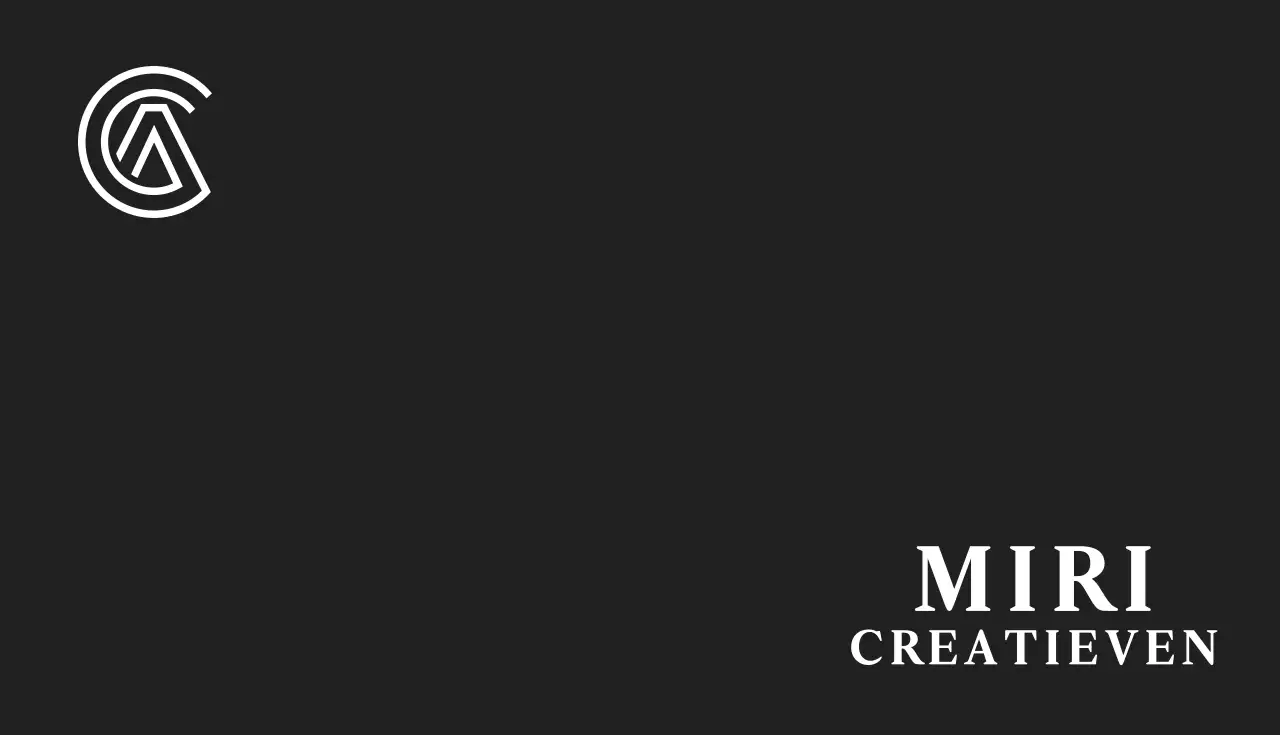 Zwart modern visitekaartje