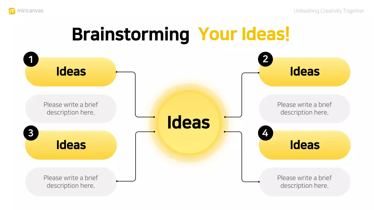 Yellow Modern Brainstorming Presentation