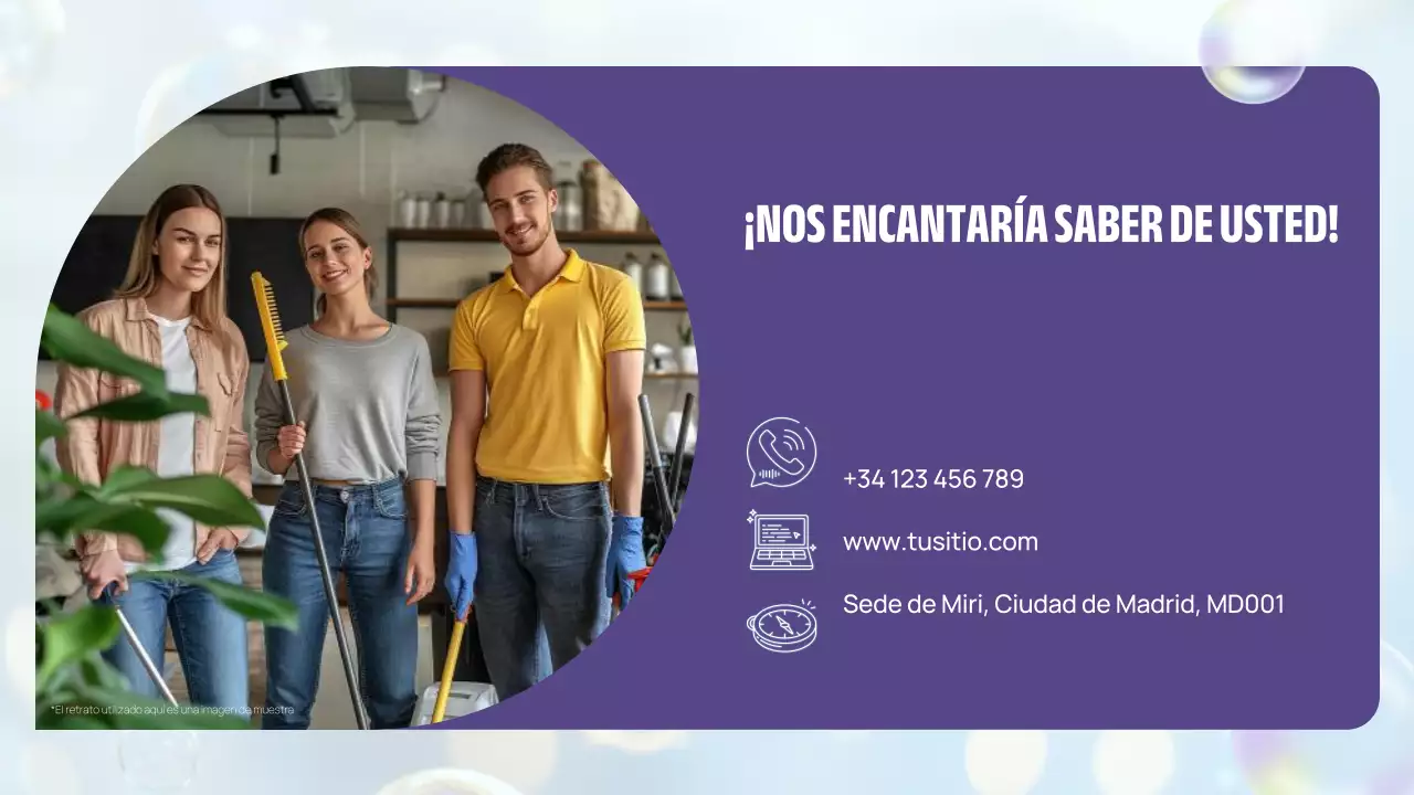 ligera presentación de limpieza moderna