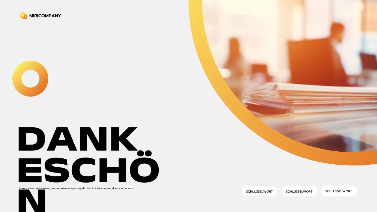 orange modernes Geschäftsfeld