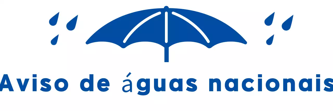 Avental azul simples de comunicação de riscos