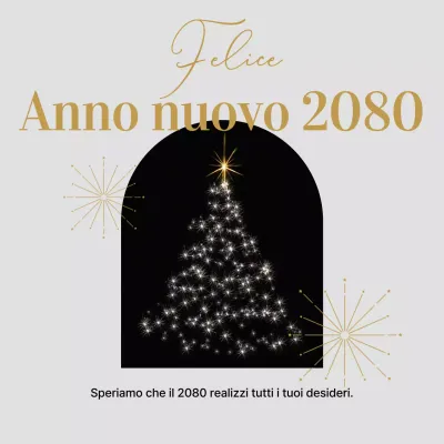 Grigio Semplici festeggiamenti per il nuovo anno