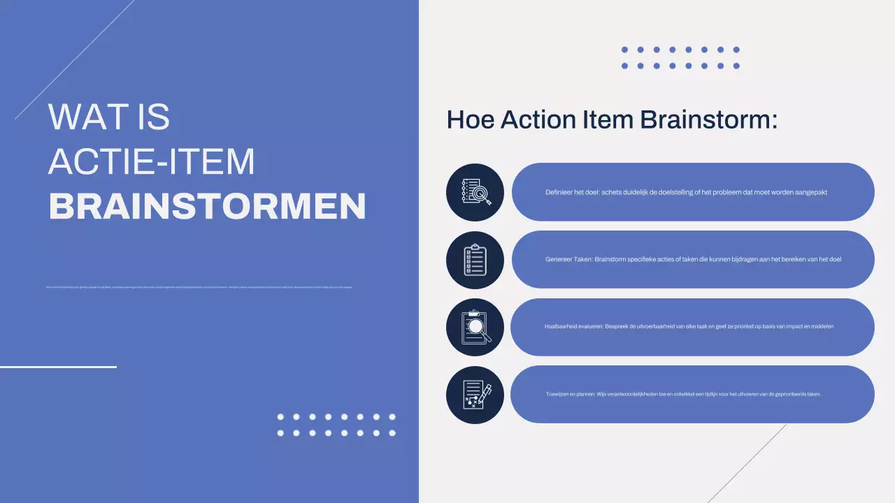 Grijs Blauw Modern Brainstormen Presentatie Infografieken