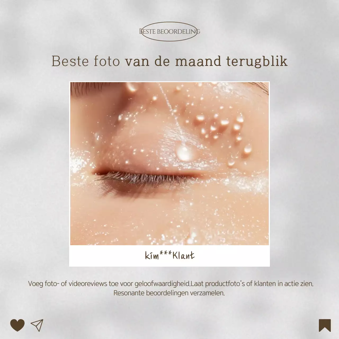 Beige Modern Review Advertentie