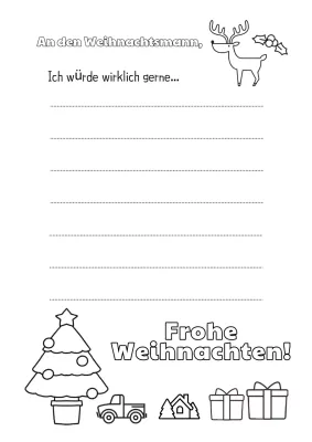Einfache Weihnachtsbuchstaben in Weiß