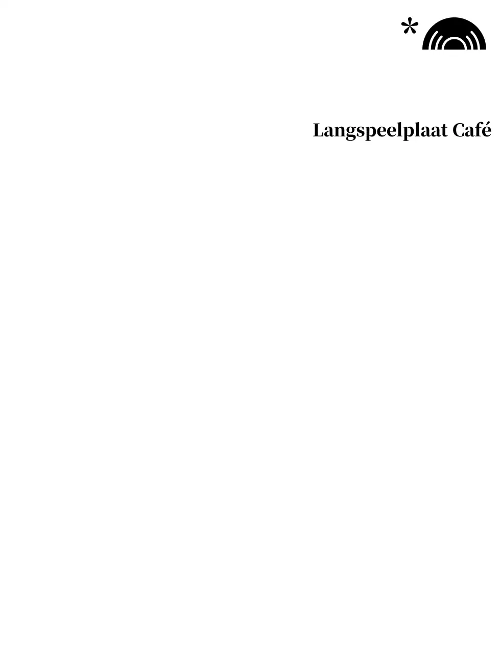 Een wit minimalistisch café promoten