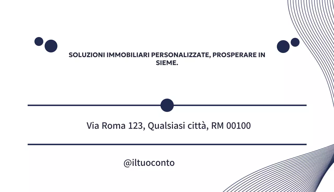 scheda immobiliare moderna della marina