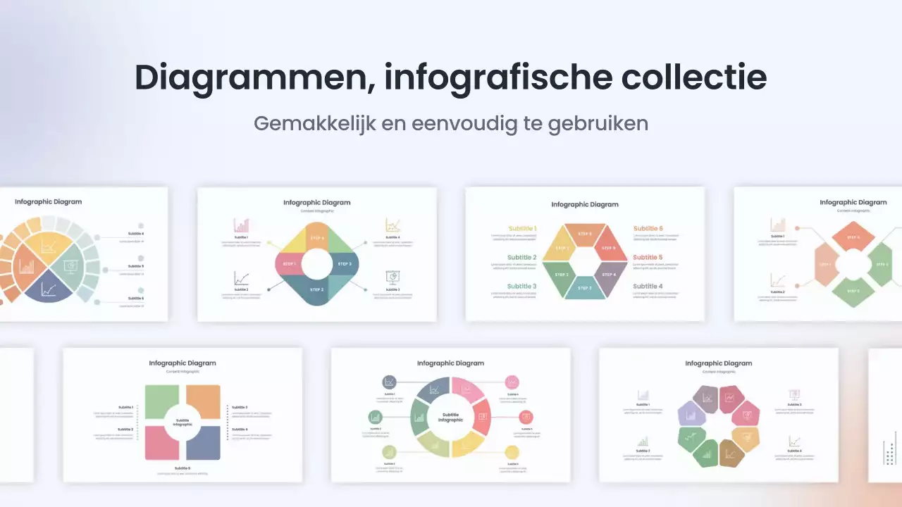 kleurrijke moderne infographic layout
