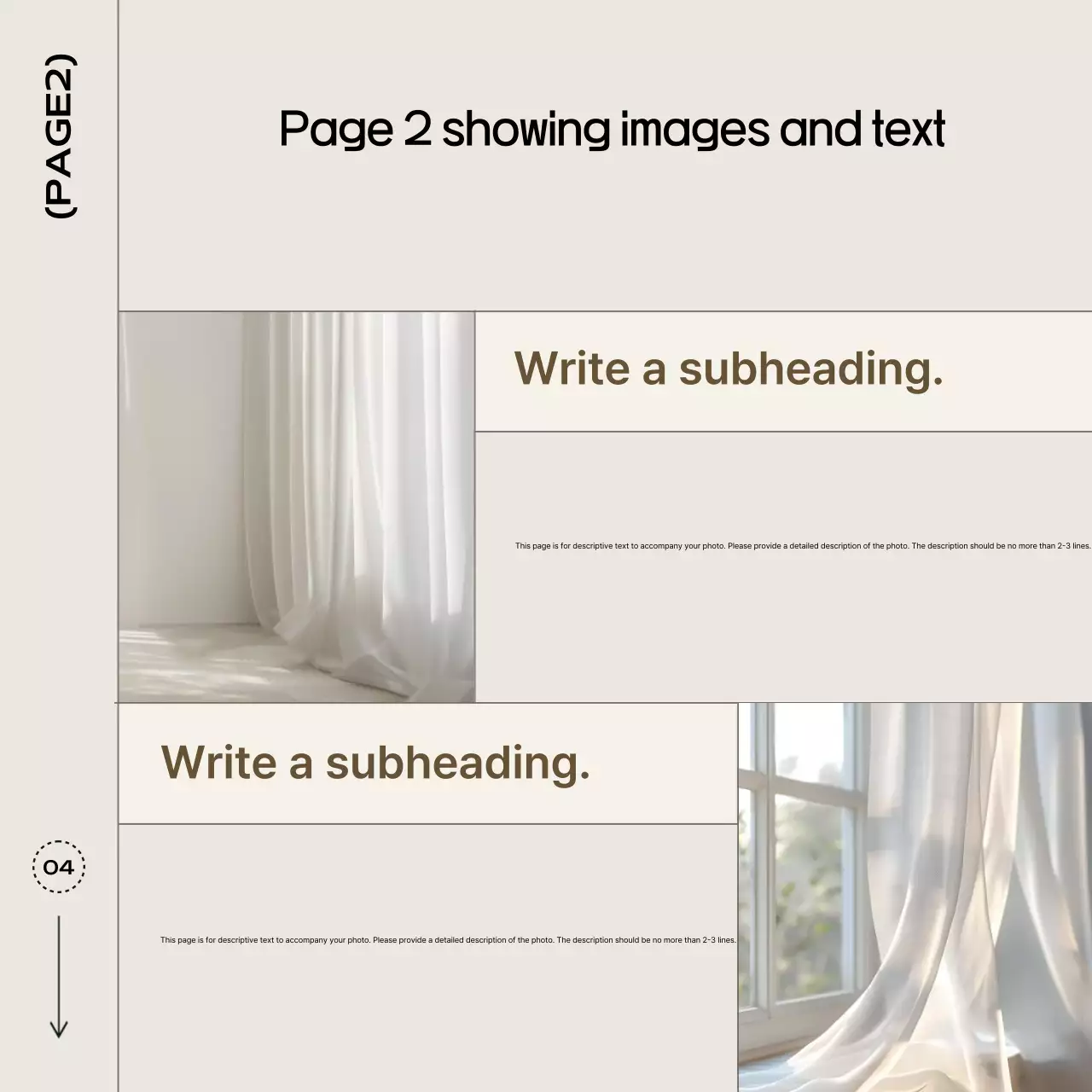 Beige Minimal Design Template Instagram Carousel