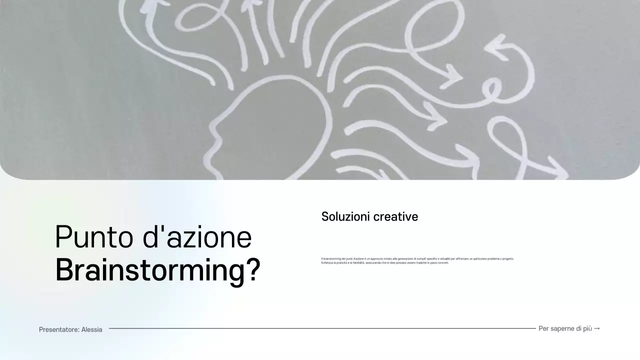 guida al brainstorming digitale pulito blu e verde