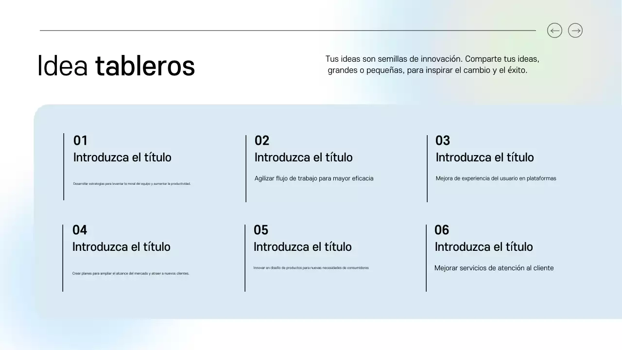 azul y verde limpio digital guía de ideas