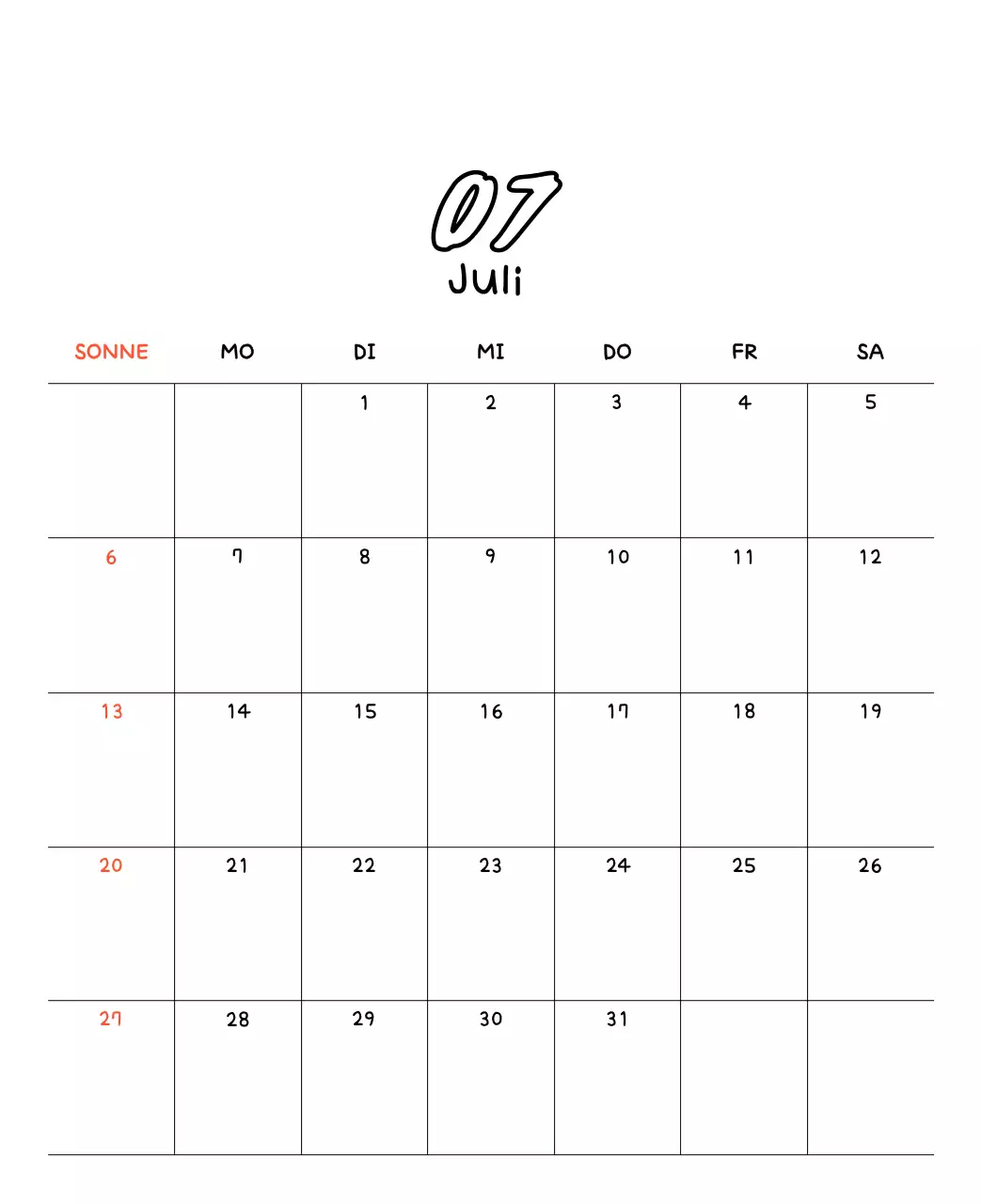 Bezaubernder Neujahrskalender