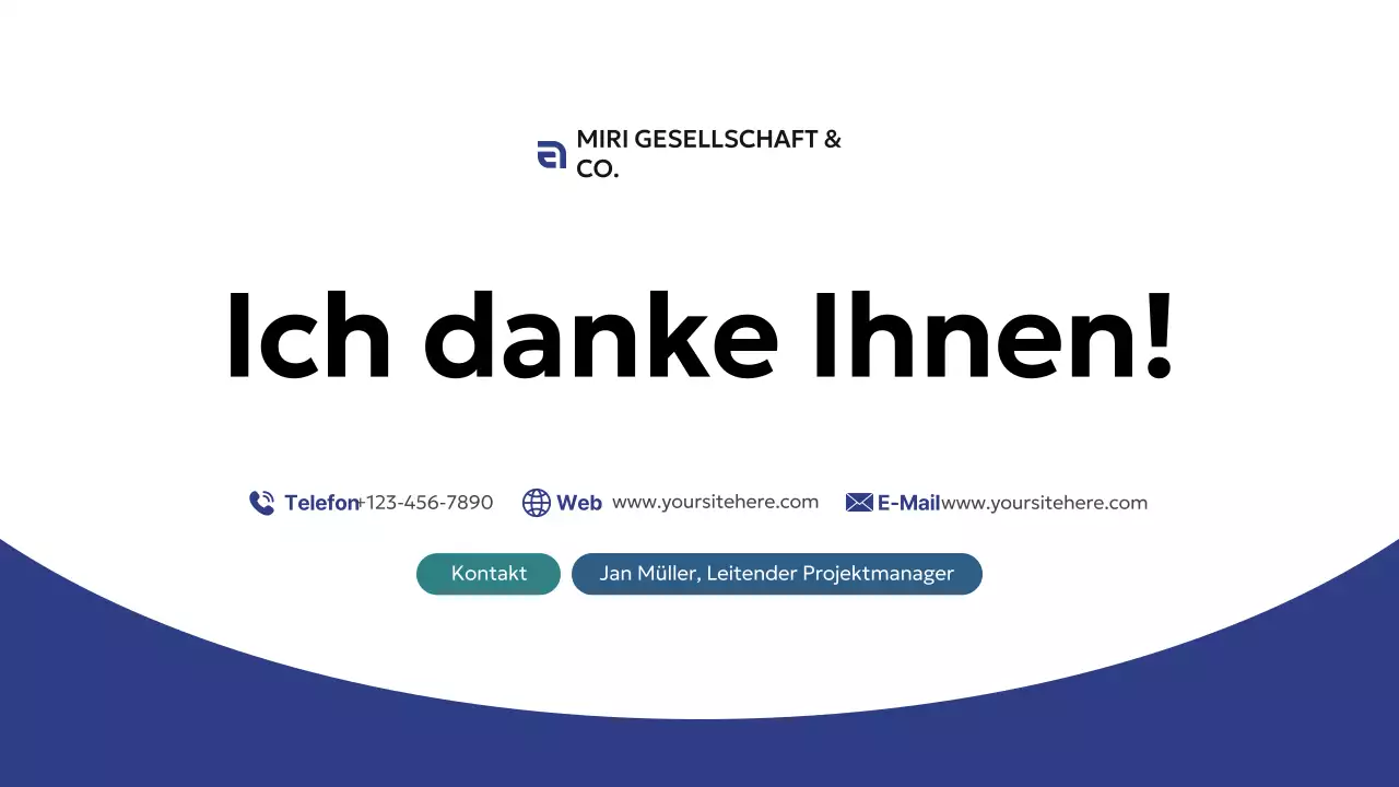 blue modern business proposal