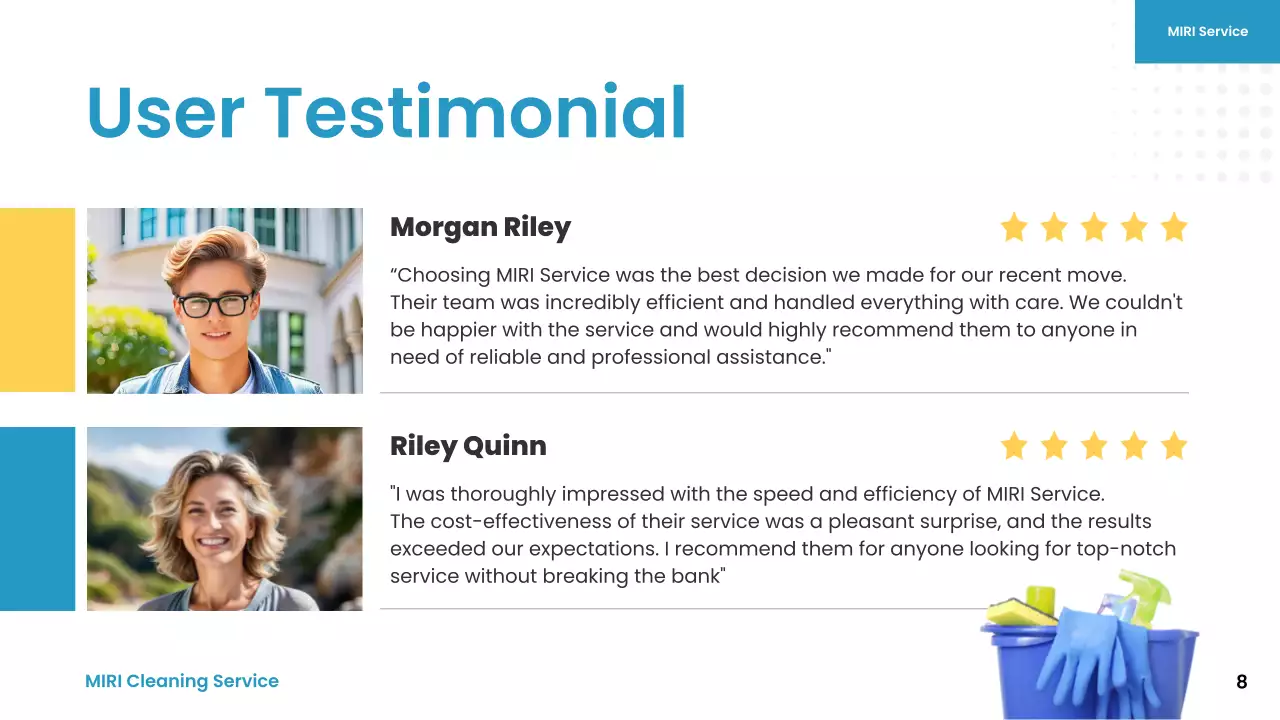 Blue Modern Cleaning Presentation