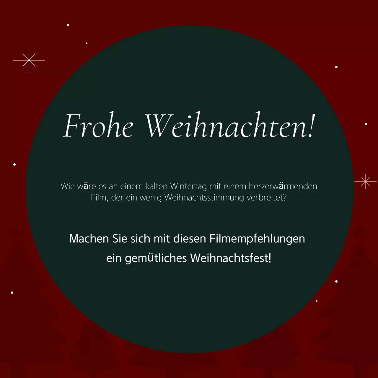Rote gemütliche Weihnachtspicks
