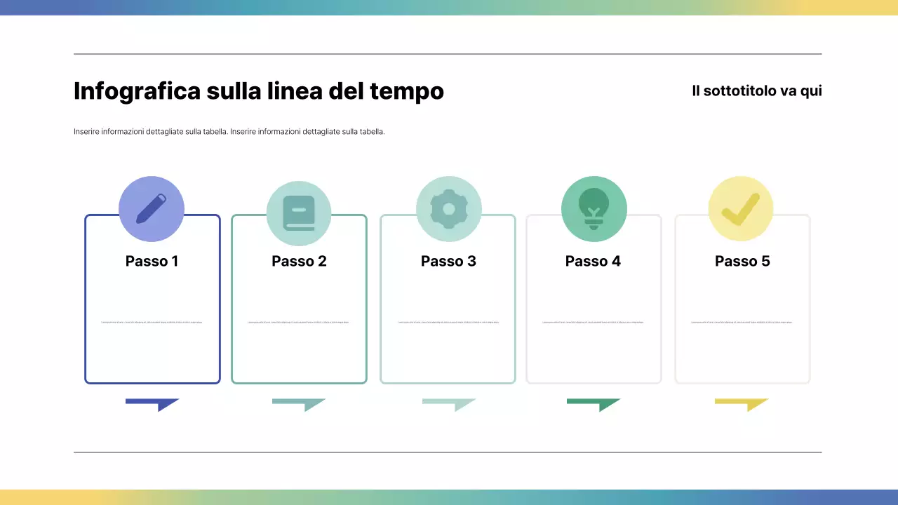 Guida moderna all'infografica arcobaleno