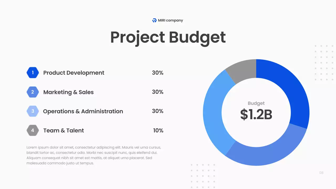 블루 모던 스타트업 피치 프레젠테이션