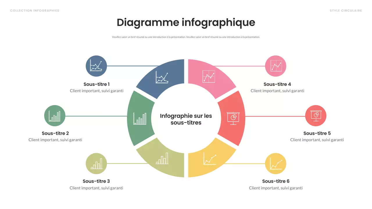 infographie moderne et colorée