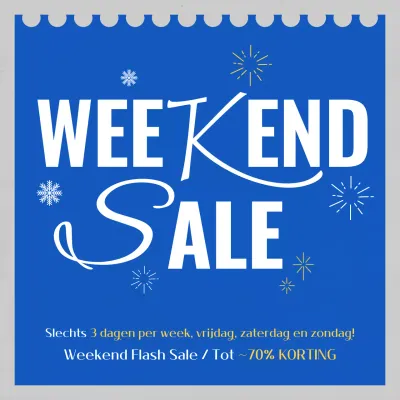 Blauwe moderne uitverkoop