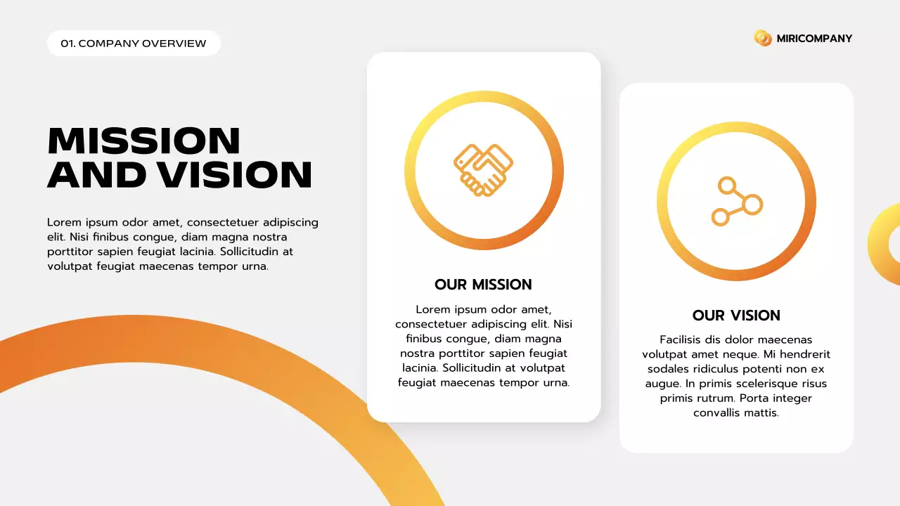 Orange Clean Business Pitch Presentation