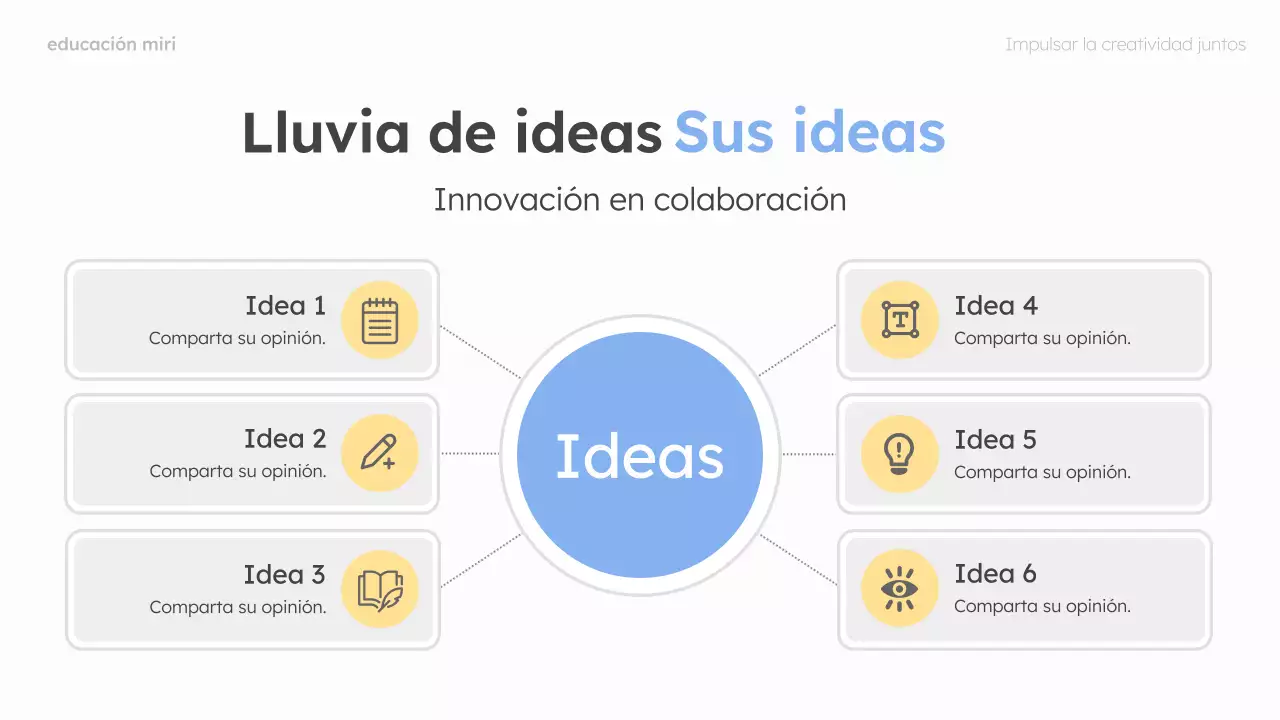 menta y rosa moderno diseño de guía de brainstorming