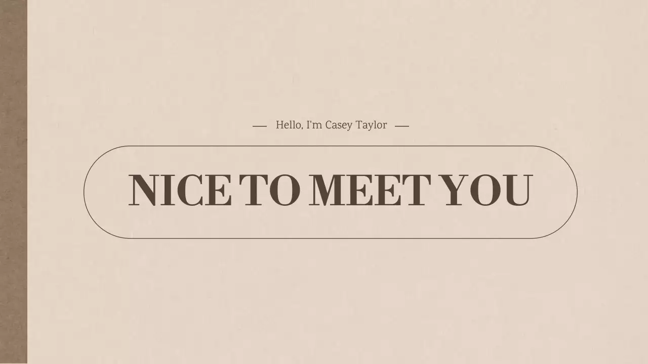 Panduan Pengenalan Pribadi Minimal Beige