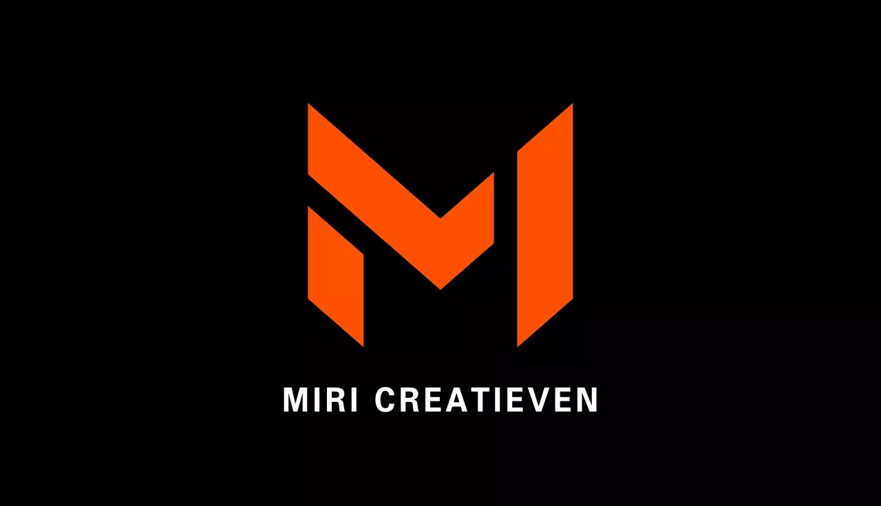 Oranje modern visitekaartje