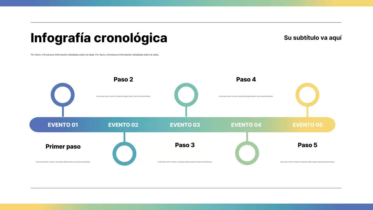guía infográfica rainbow modern