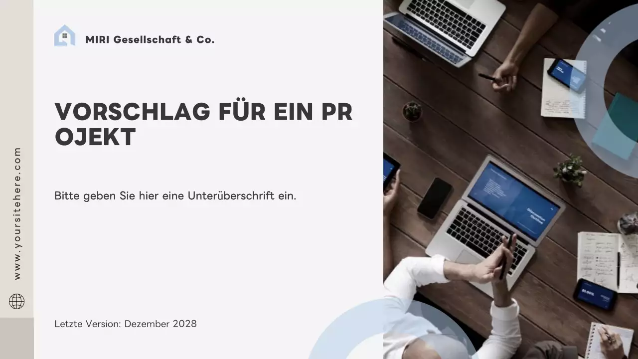 graues modernes Businessplan-Dokument