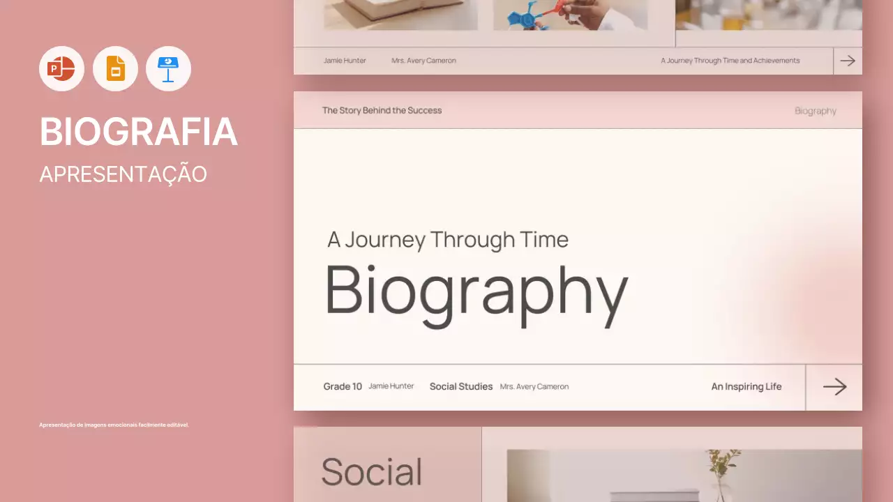aula de biografia moderna cor-de-rosa