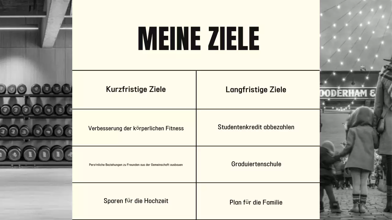 schwarze Minimal-Biografie-Mappe