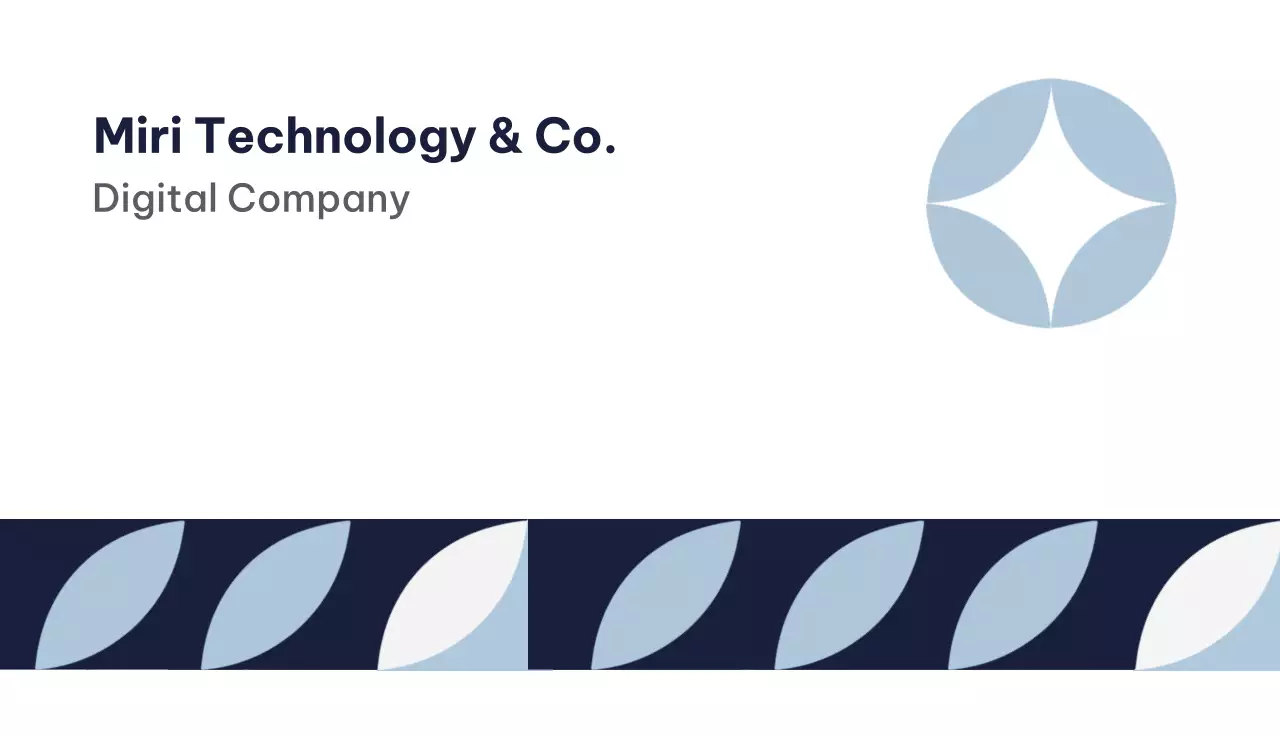 Navy Simple Business Card