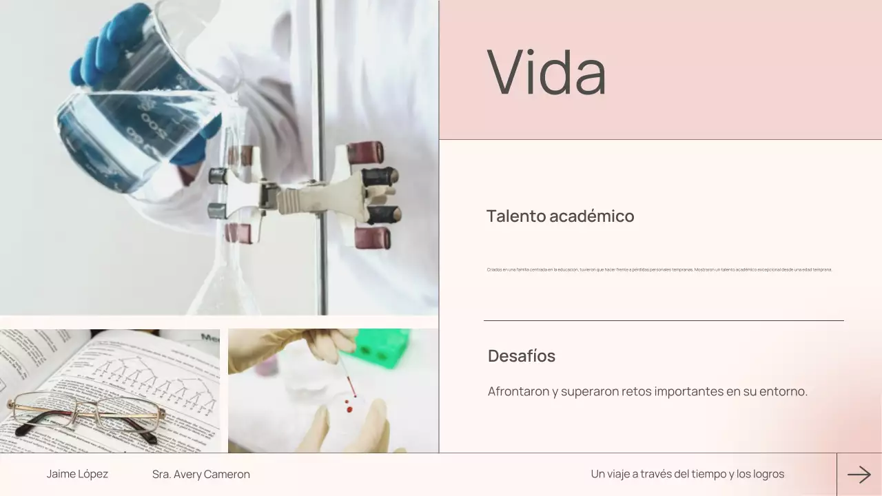 clase de biografía moderna rosa