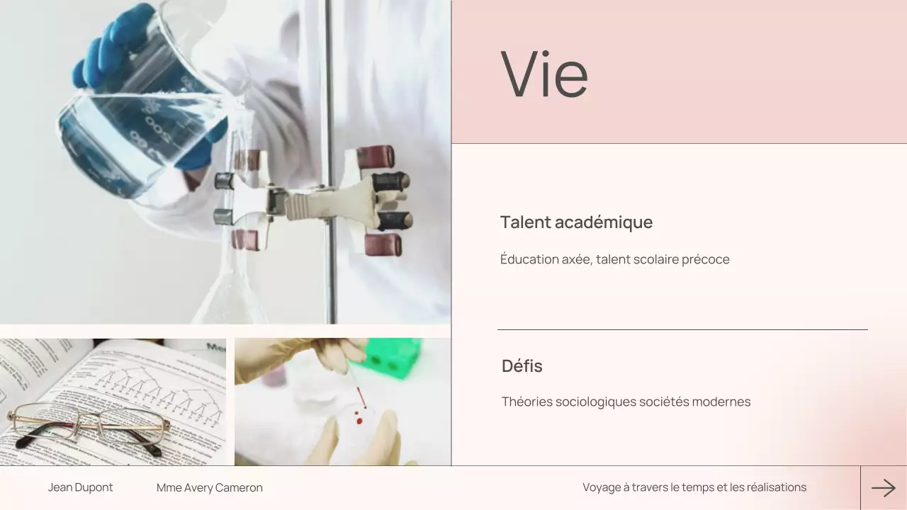 cours de biographie moderne rose