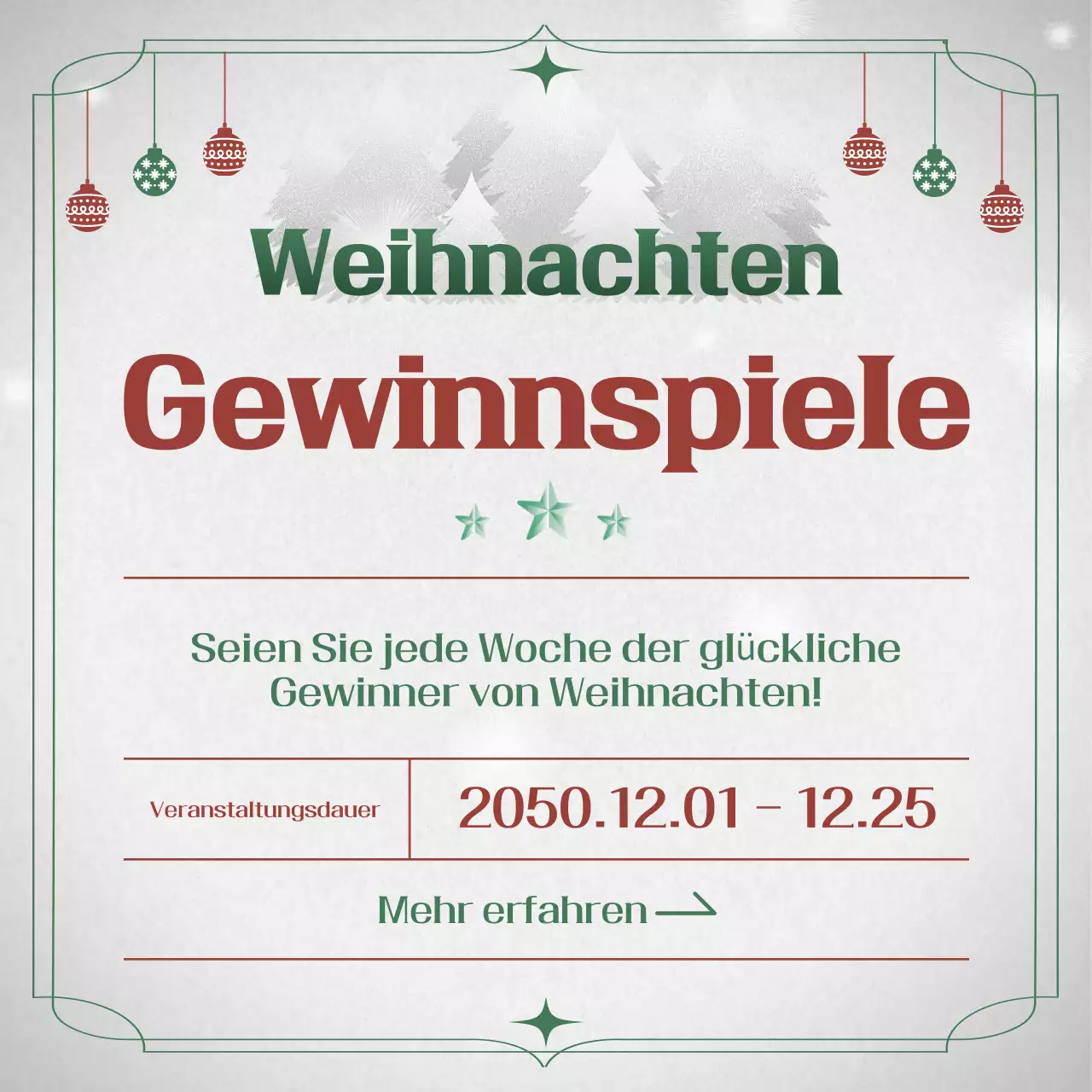 Red Vintage Weihnachtsveranstaltung