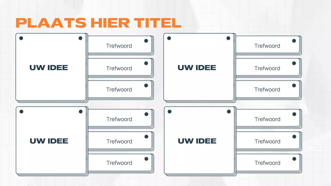 oranje modern brainstormdocument