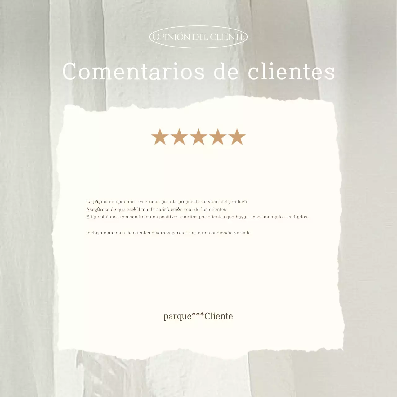 Beige Modern Review Ad