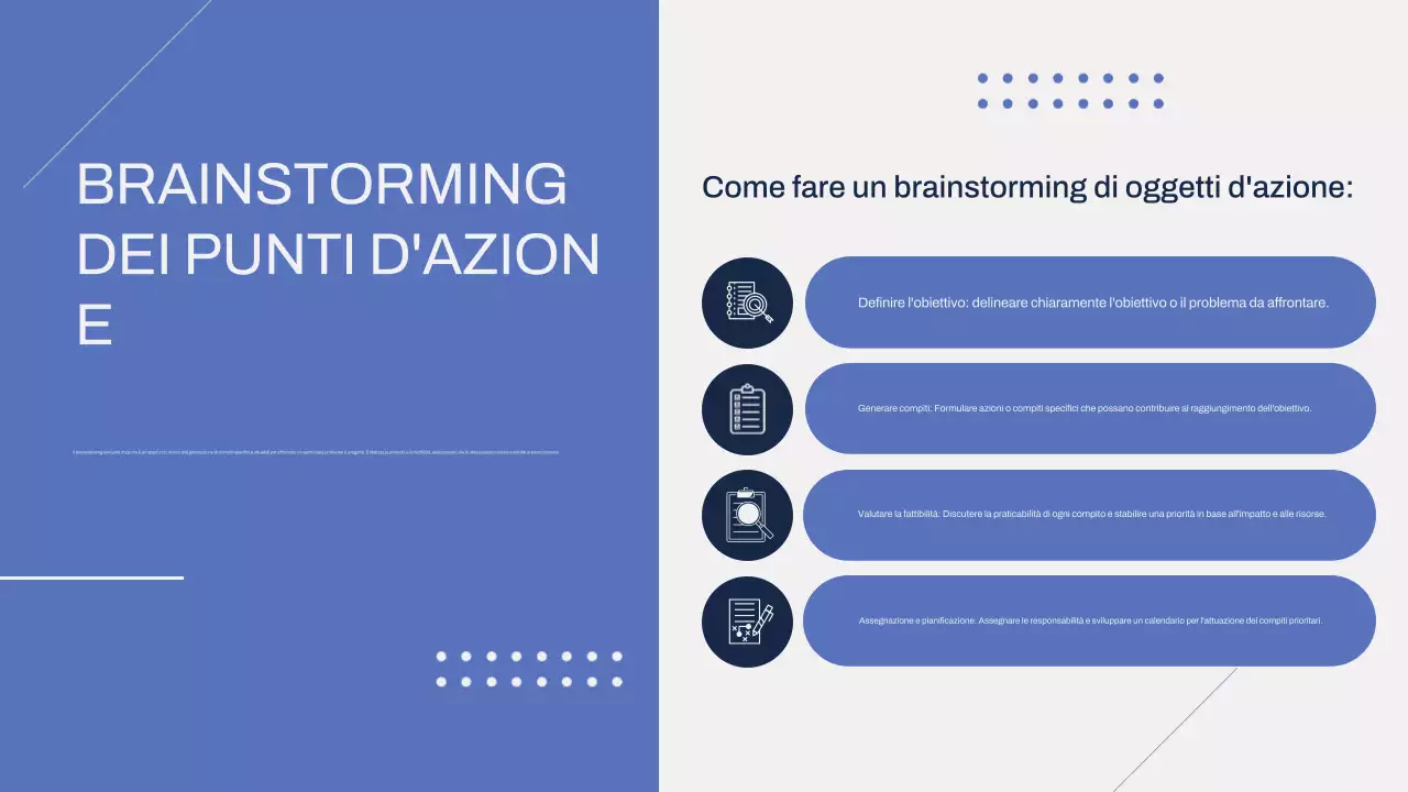 Grigio Blu Moderno Brainstorming Infografica Presentazione
