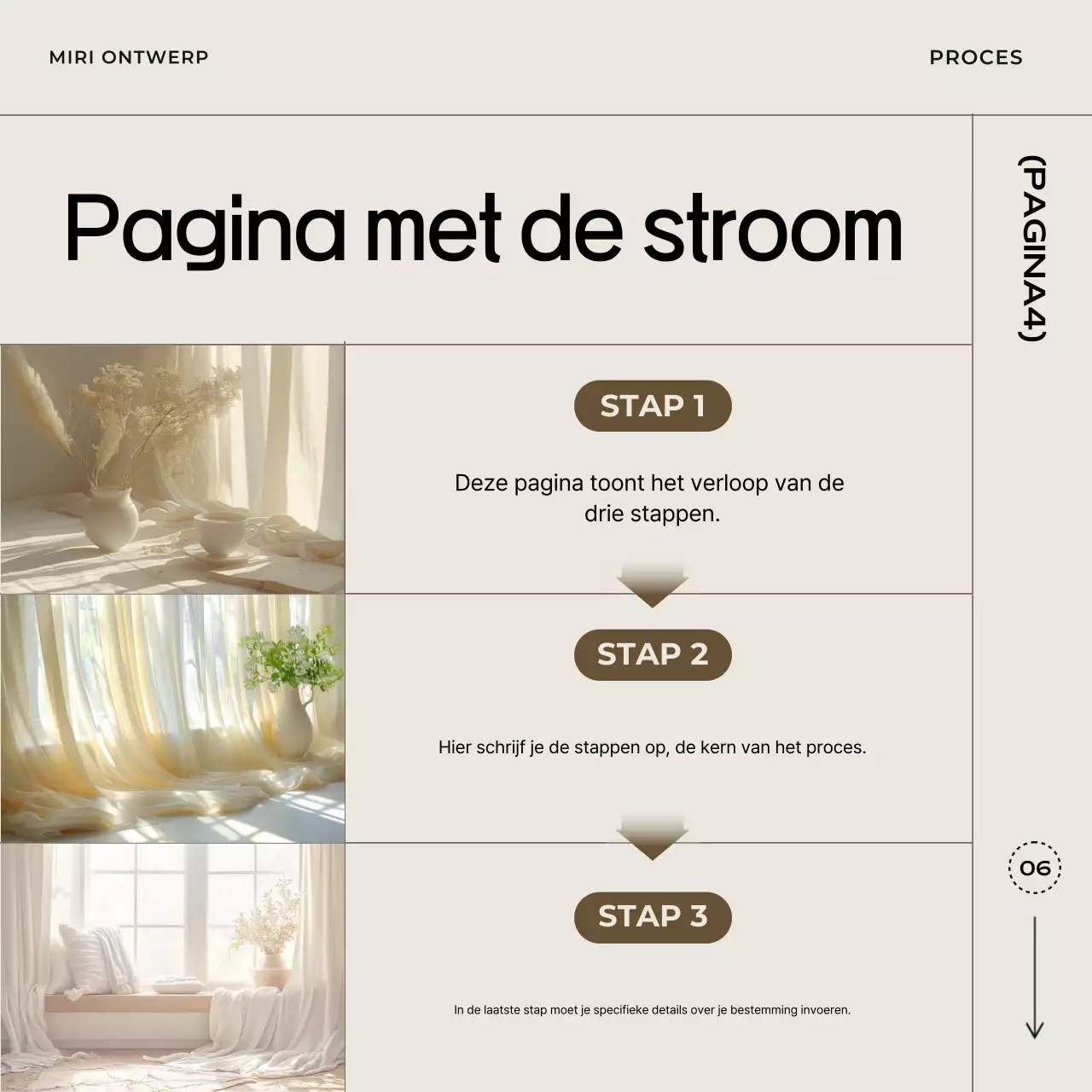 Beige eenvoudige kaart nieuwssjabloon