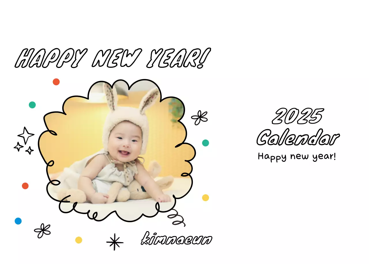 Buku harian Tahun Baru yang putih dan cantik