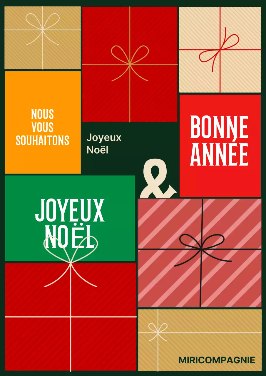 Festivités de Noël vertes et rétro