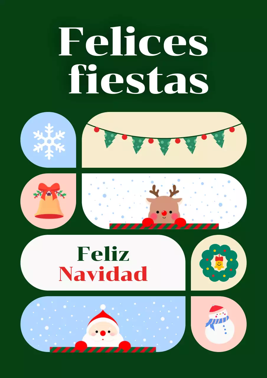 Abstracts Bonita tarjeta de Navidad